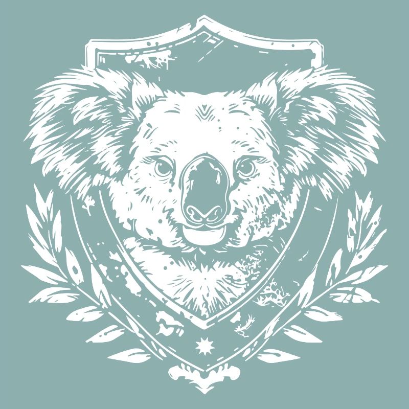 Koala Wappen Siegeldesign
