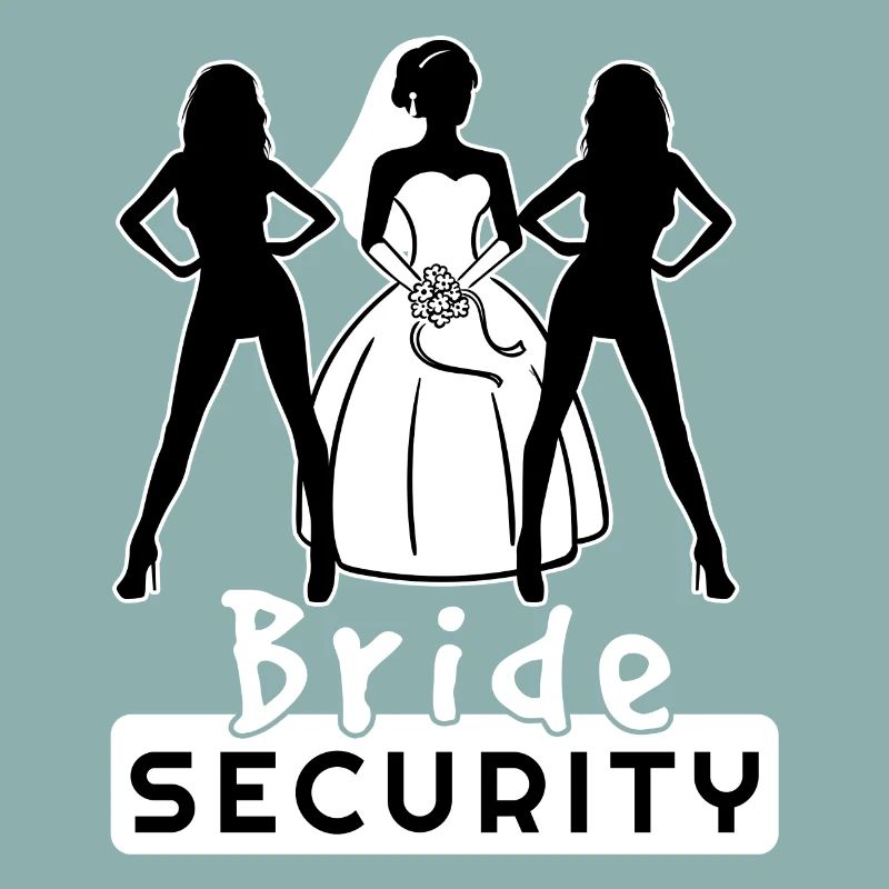 Bride Security Team Partnerlook Bachelor Fun