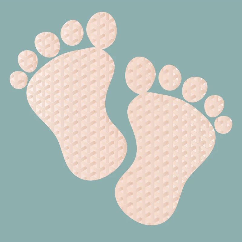empreintes de bébé mignon