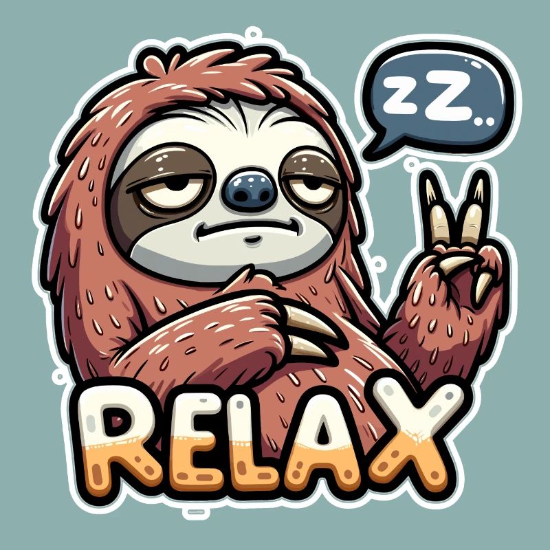 Sloth, relax, chill and rest