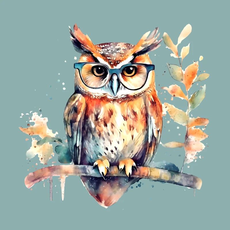 Eule mit Brille