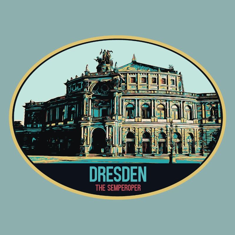 Semperoper de Dresde : Élégance en Illustration