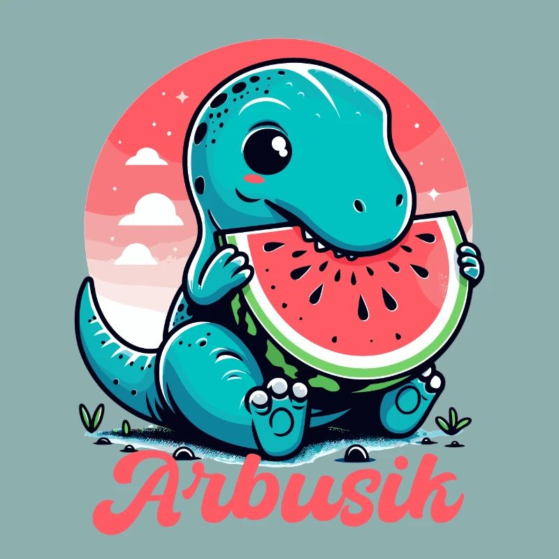 Mignon T-Rex Pastèque Arbusik Cadeau