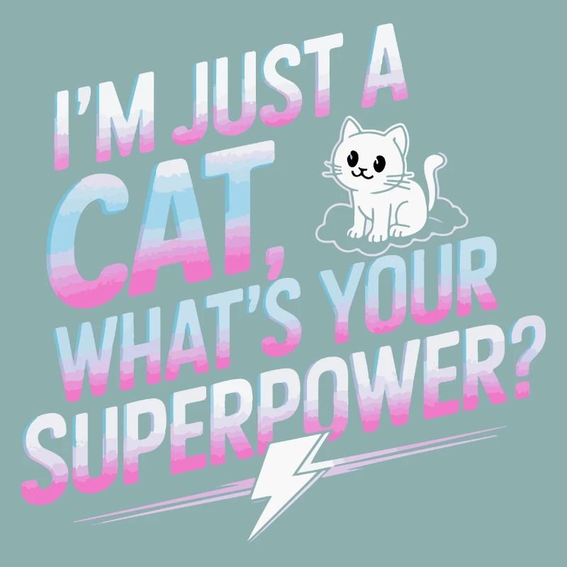 Conception de citation de dessin animé de chat stimulant