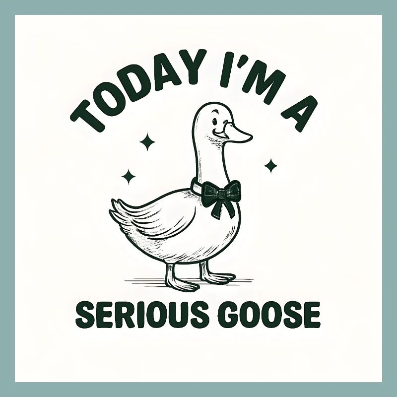 Ernsthafte Gans