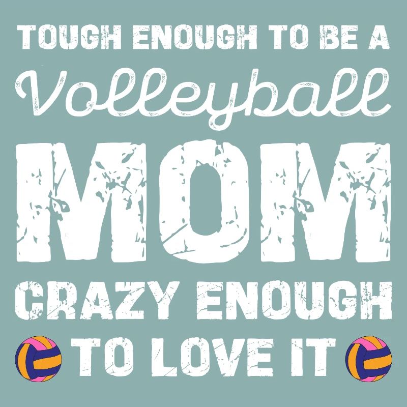 Maman de volley-ball courageuse et adore ça