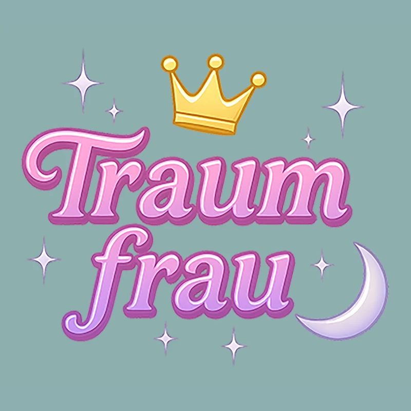 traumfrau / y2k statement spitzname design 