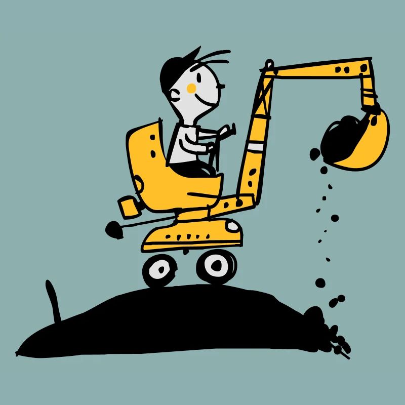 Bagger im Retro Stil