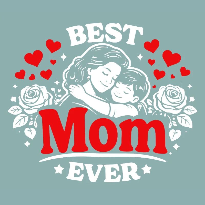 Best Mom Ever - Muttertag Umarmung