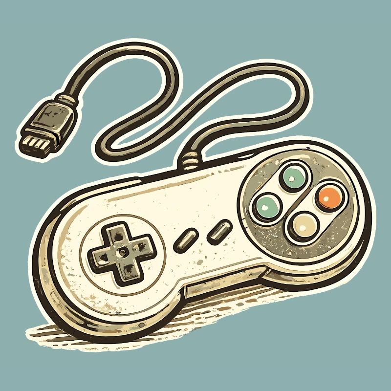 Retro Game Controller Graphics