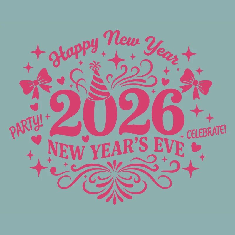 Feiern Sie Silvester-Feuerwerksdesign 2026