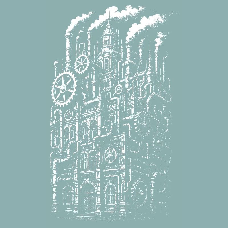 Industrial Brutalist building Gearwork