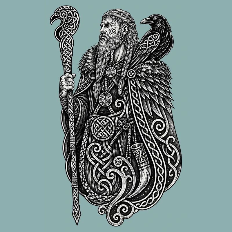 Runemage et Corbeau