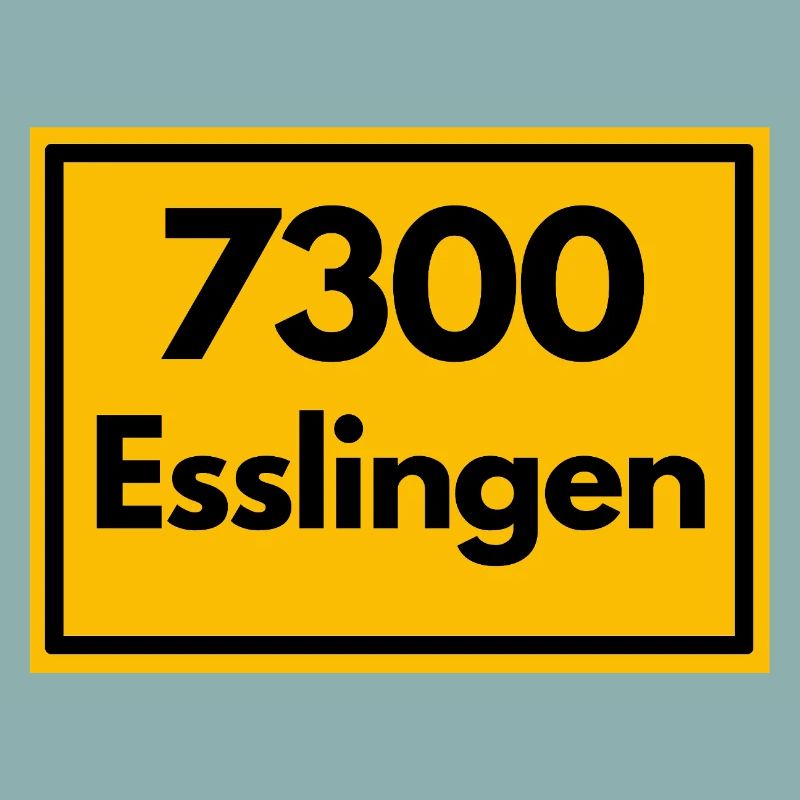 ANCIEN CODE POSTAL RÉTRO 7300 ESSLINGEN SCHABEN