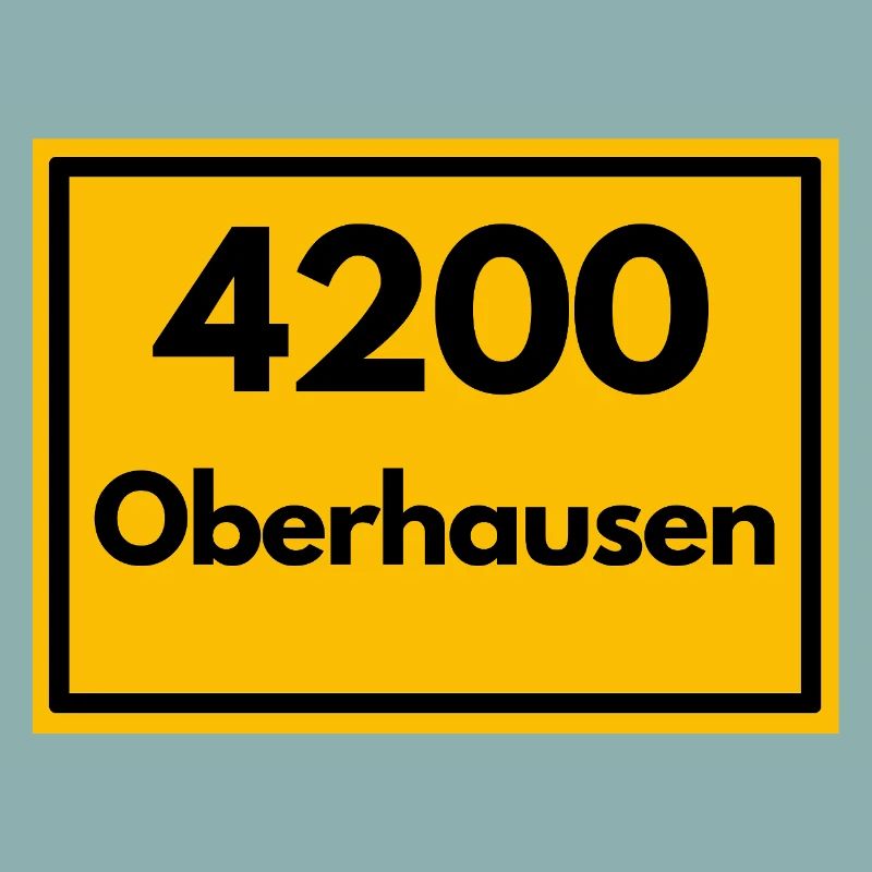 ANCIEN CODE POSTAL RETRO 4200 OBERHAUSEN RUHR