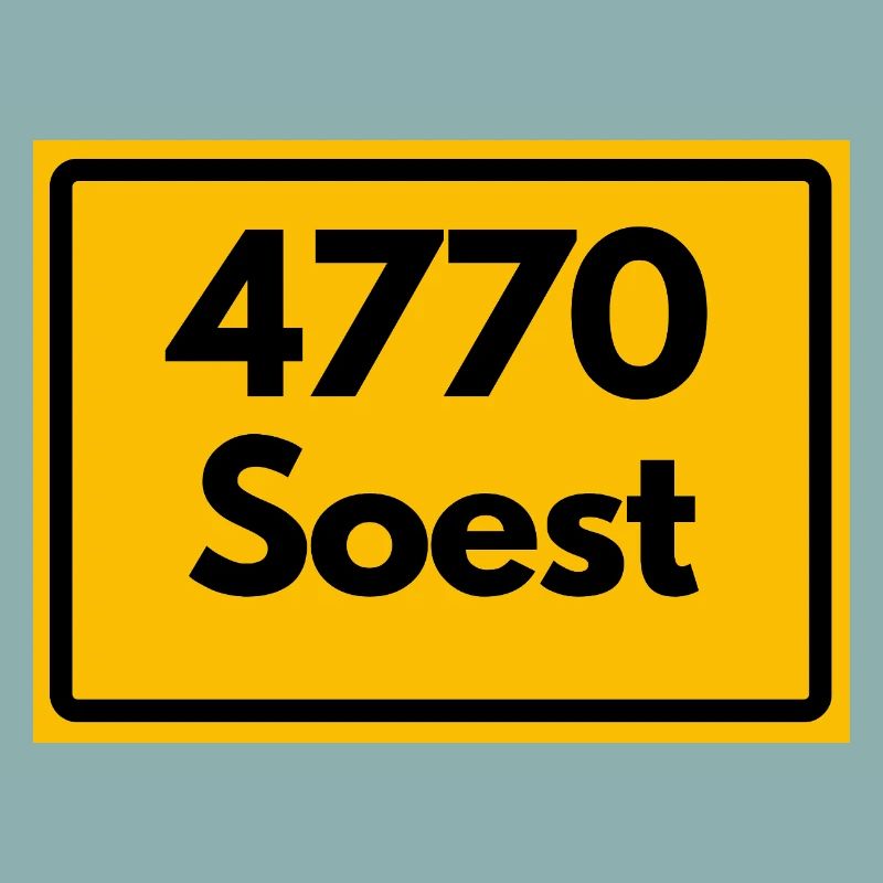 ALTE POSTLEITZAHL PLZ RETRO 4770 SOEST 
