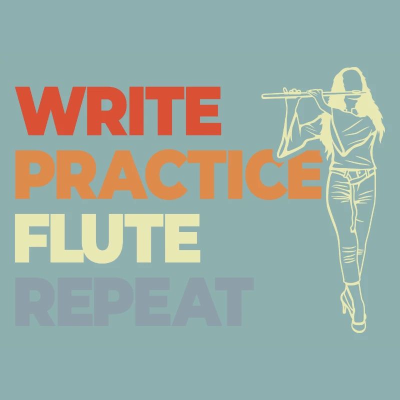 Write Practice Flute Repeat