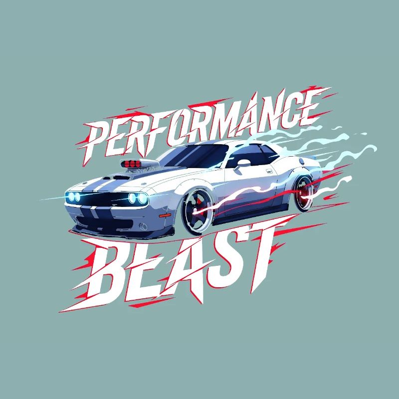 Conception de performance de muscle car