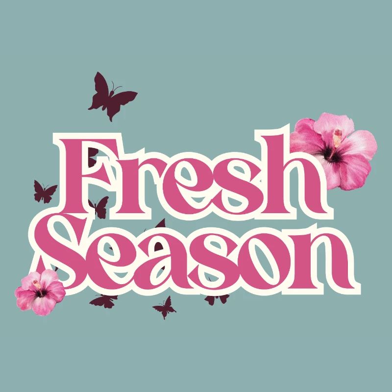 Fraîche Saison Floral Script