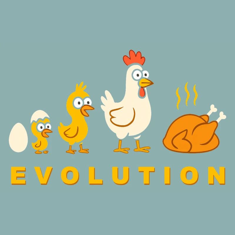 Evolution Poulet Poulet Poulet Drôle