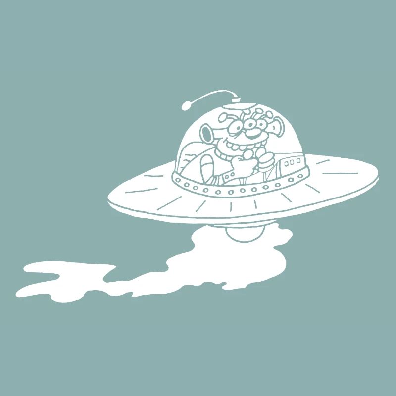 Vaisseau spatial extraterrestre (blanc)