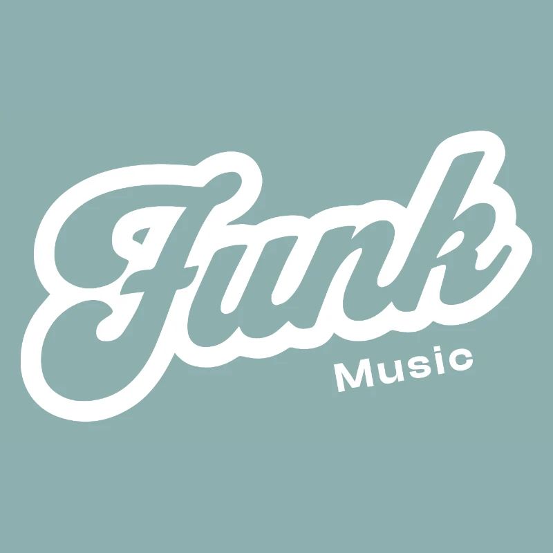 Funk Music Retro Script Logo