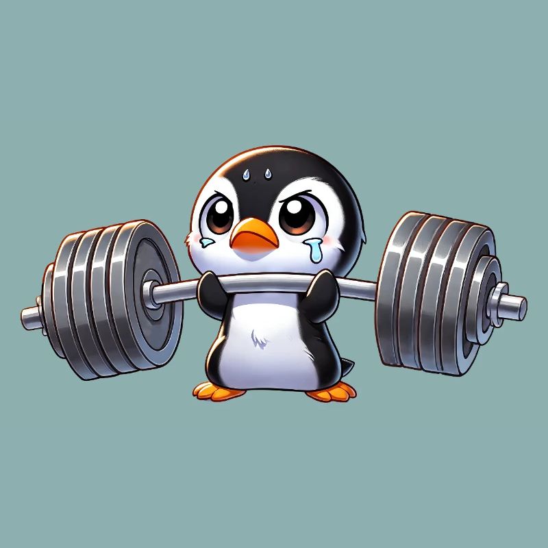 Strong Penguin Workout Dumbbell Training
