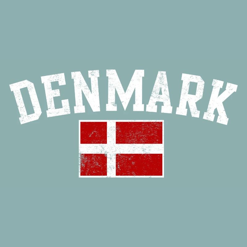 Typographie du drapeau arche du Danemark