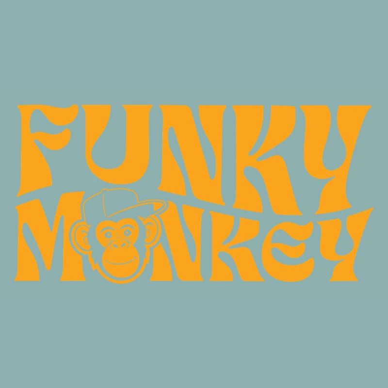 Typographie rétro de Funky Monkey