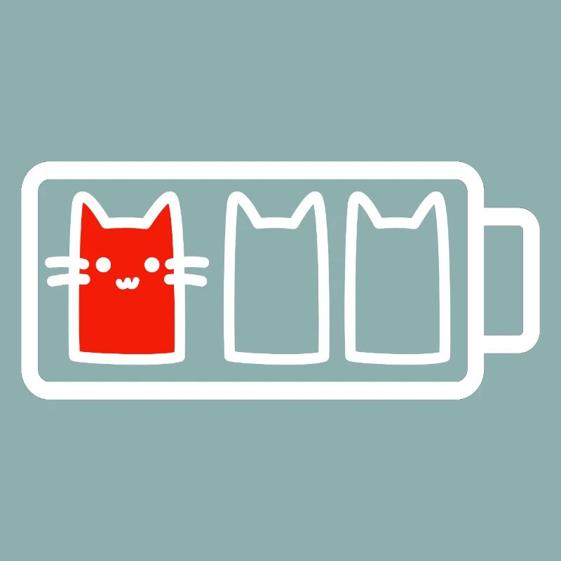 Low battery cat