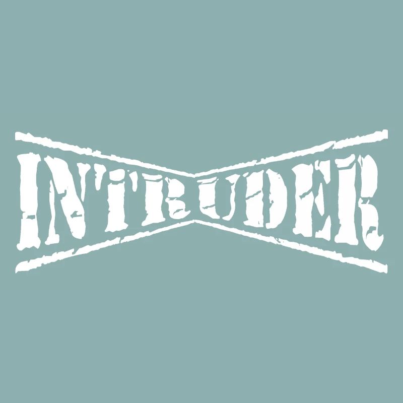 intruder hacker eindringling clan sticker computer