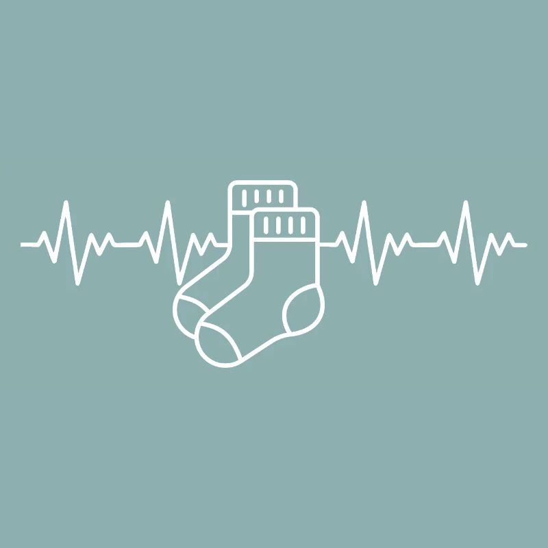 Aargauer White Socks Aargau ECG Heartbeat