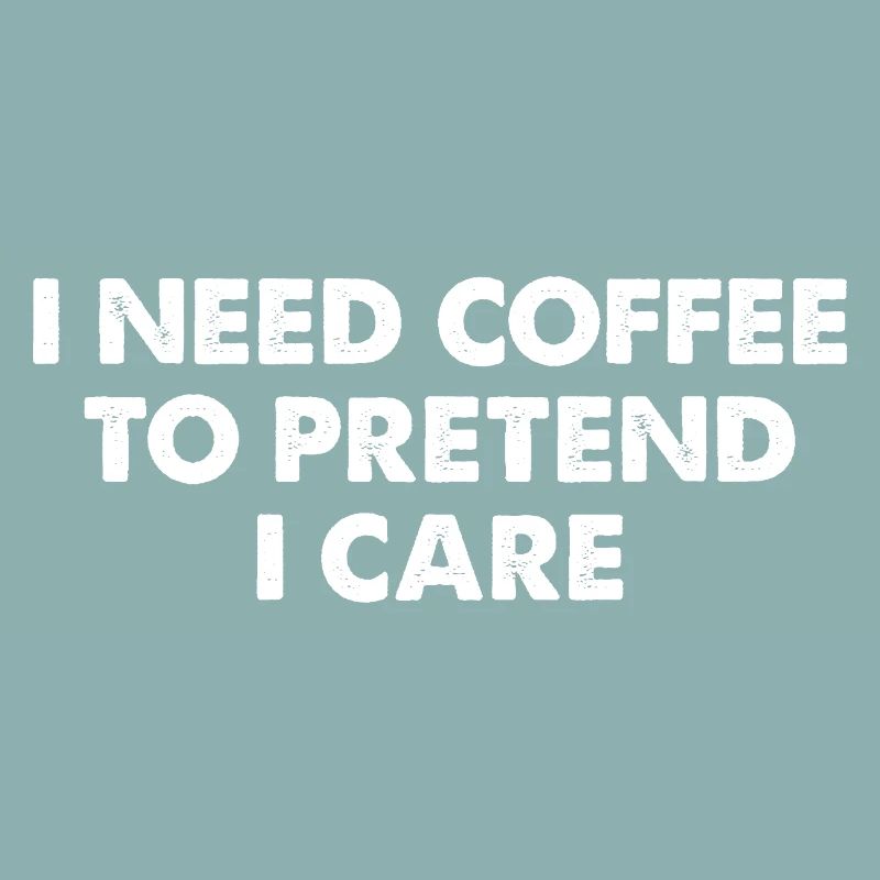 Kaffee-Meme Typografie Spruch