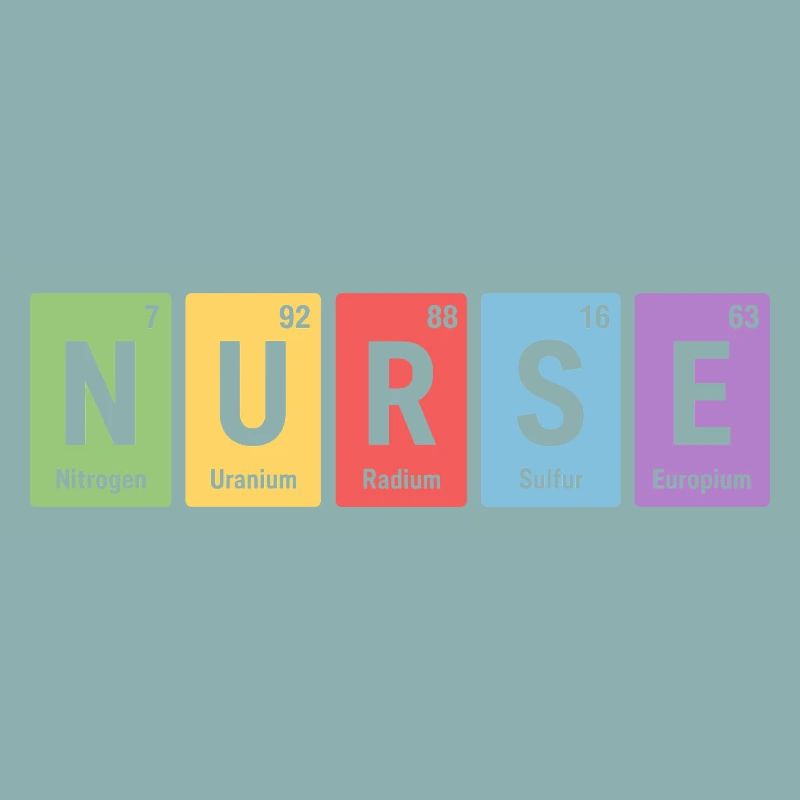 Nurse Block Design Element Colors