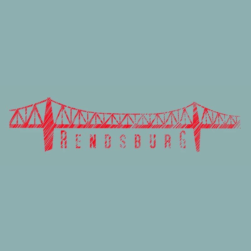 Rendsburg Hochbrücke – Typografie Scribble Design 