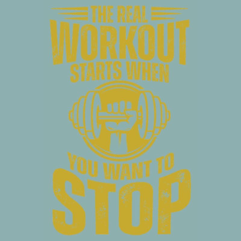 Echtes Workout startet, wenn du aufgibst