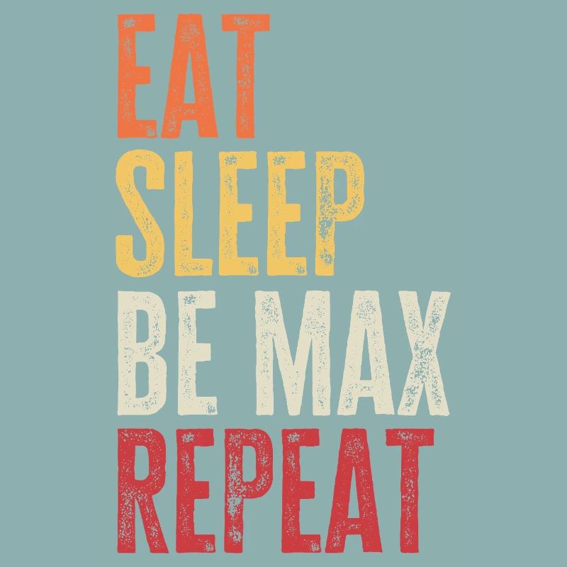 Mange, dors Be Max Répéter Nom rétro