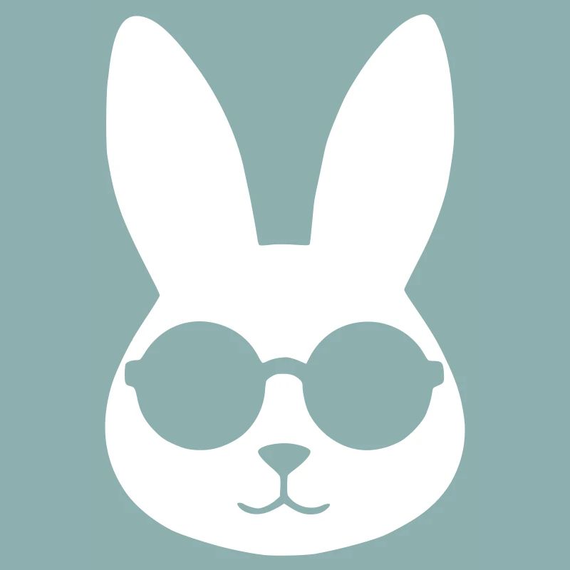 Cool Bunny Sunglasses Clean Vector