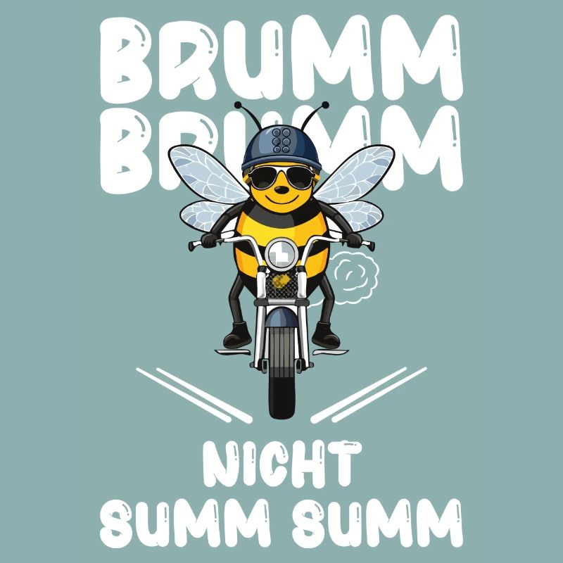 Bee Motorcycle Buzz Buzz Not Buzz Buzz White