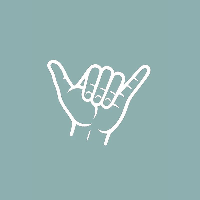 Luminous Hand Gesture Line Art Design