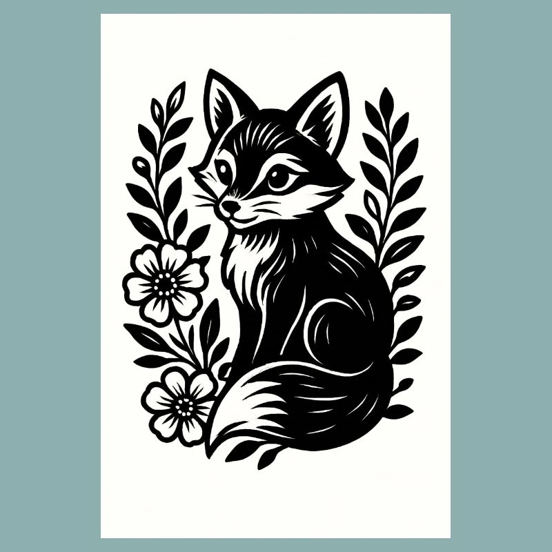Le Renard dans la danse des fleurs