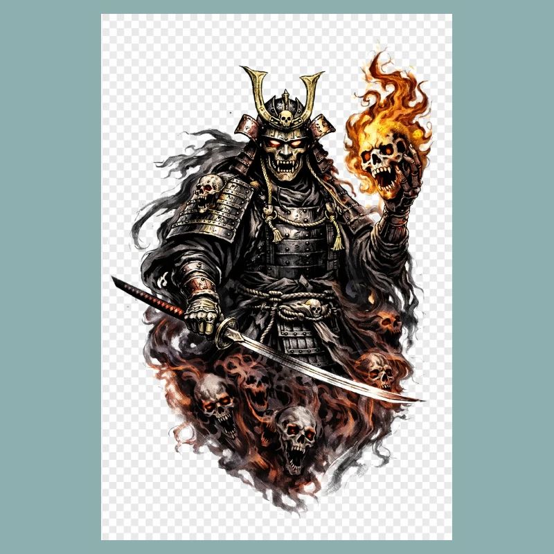 Flammenschädel-Samurai