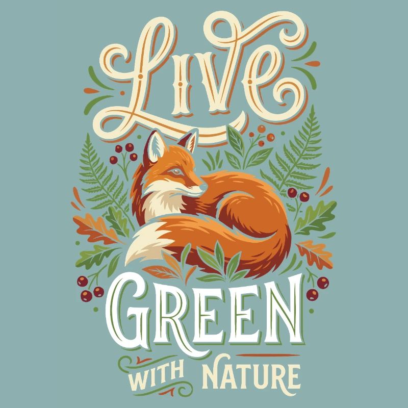 Vivre vert avec la nature – Renard dans la forêt