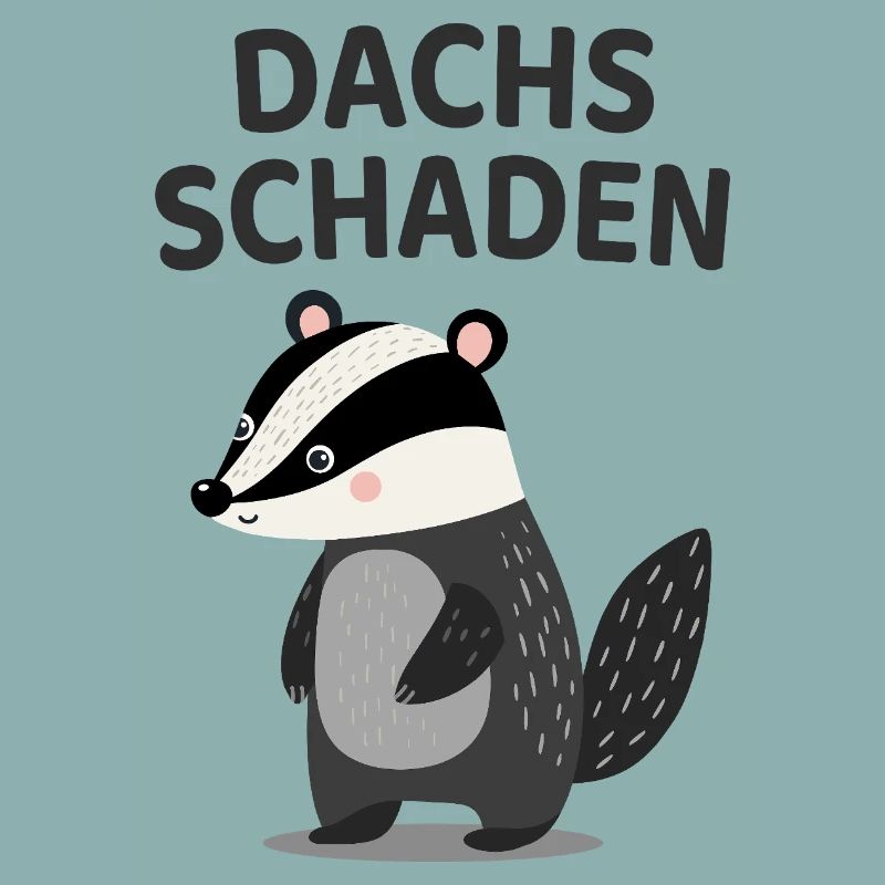 Dachs Schaden Lustiger Dachs Spruch