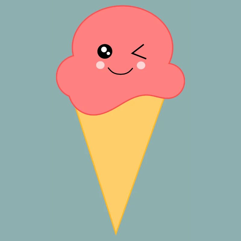 Eis Eiscreme Erdbeereis