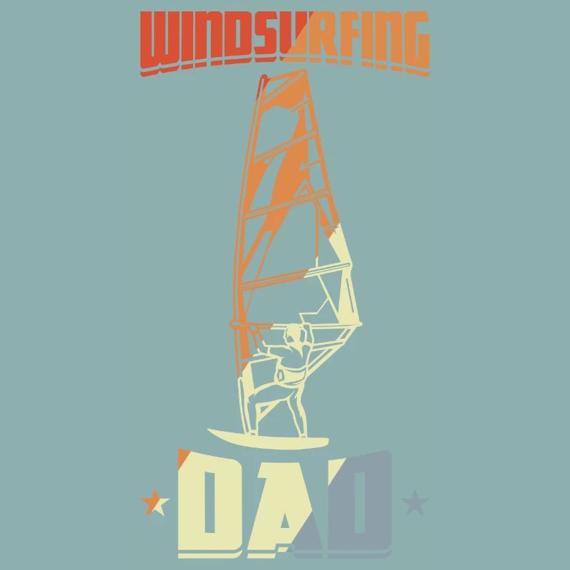 Daddy Windsurfing