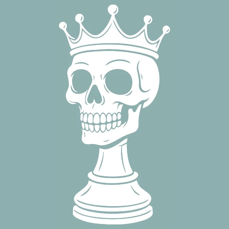 Conception du squelette du roi des échecs