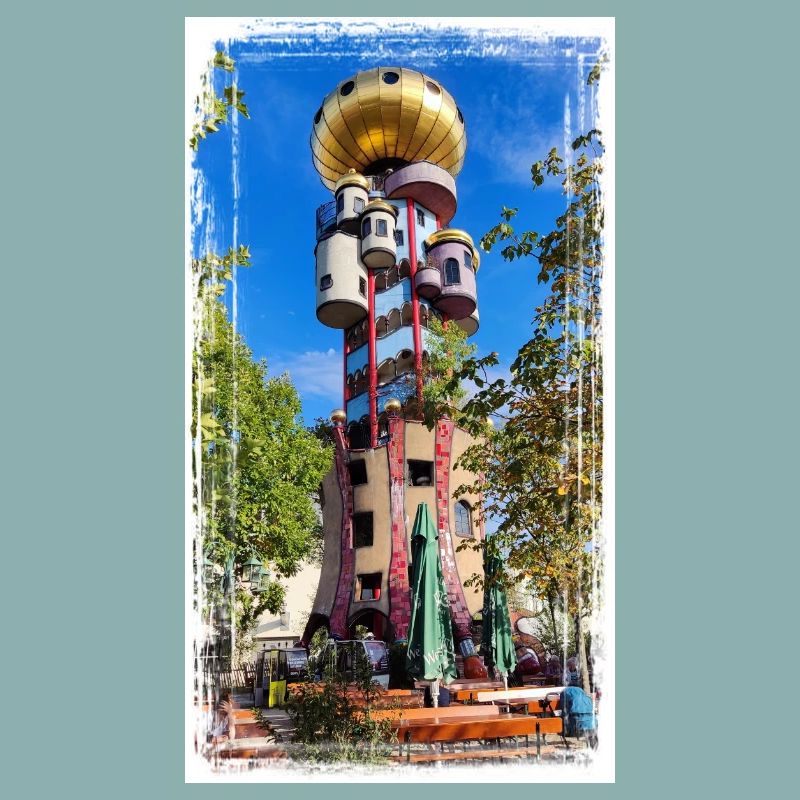 Hundertwasserturm beim Kuchlbauer