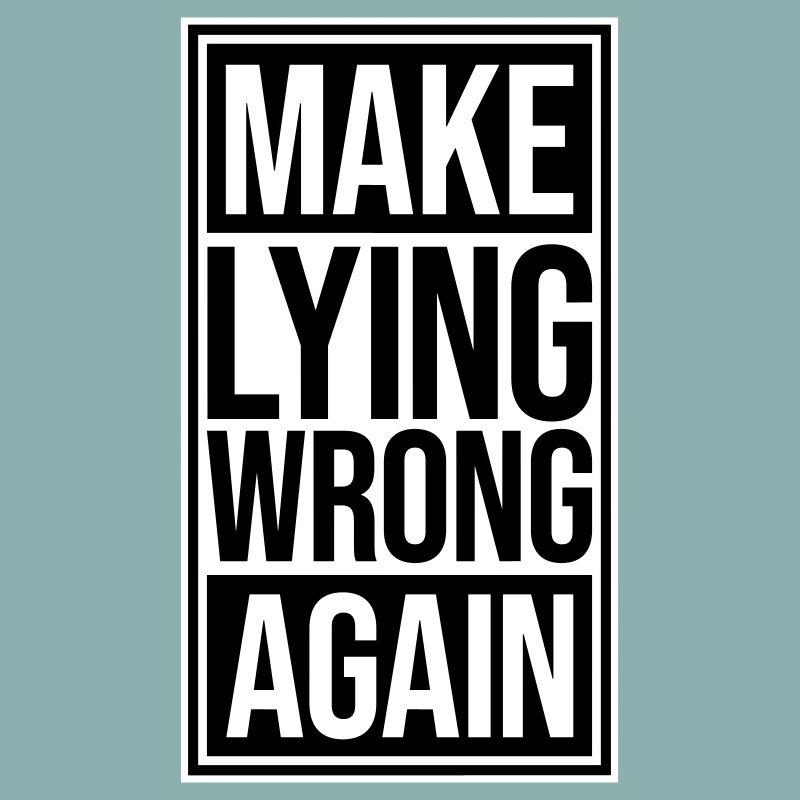 Logo de déclaration politique « Make Fooling Wrong Again »