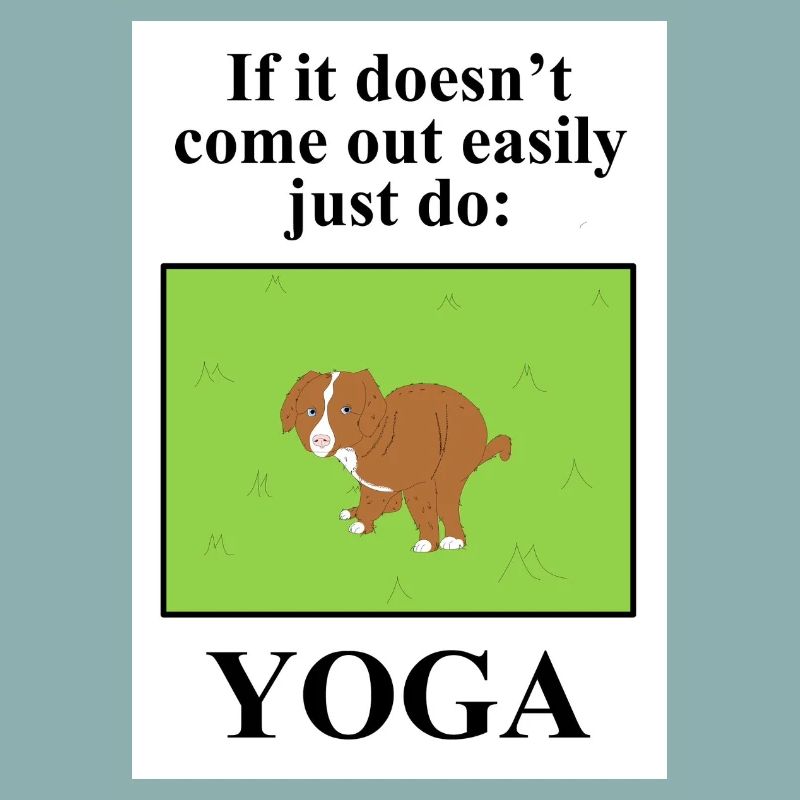 Conception de farces de yoga pour chiens